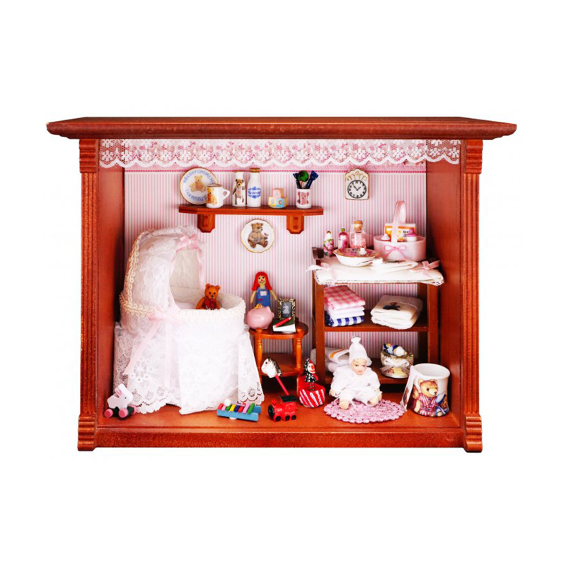 Dolls House Children's Nursery Room Box Display Reutter Miniature Ready Built