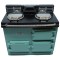 Dolls House 3 Oven Green Aga Stove Cooker Miniature Reutter Kitchen Furniture