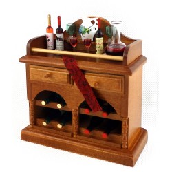 Dolls House Drinks Bar Cabinet Dresser Miniature Reutter Dining Room Furniture 