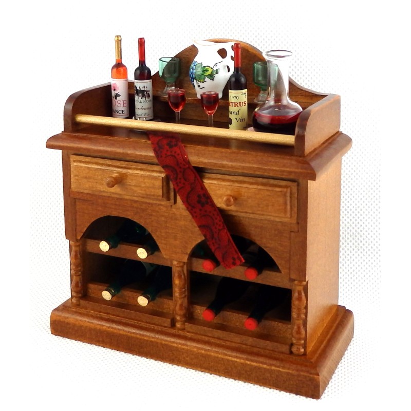 Dolls House Drinks Bar Cabinet Dresser Miniature Reutter Dining Room Furniture 