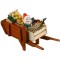 Dolls House Wheelbarrow with Gnome & Produce Miniature Garden Accessory 1:12