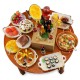 Dolls House Full Buffet Party Table Reutter Miniature Round Dining Furniture