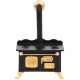 Dolls House Black & Gold Victorian Stove Miniature Reutter Kitchen Furniture