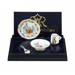 Dolls House Peter Rabbit Nursery Dinner Set Reutter Porcelain Accessory 1:12