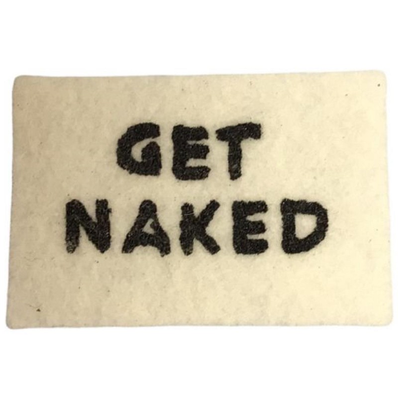 Dolls House Get Naked Bath Mat White Miniature Rugs Bathroom Accessory 1:12