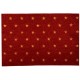 Dolls House Red with Gold Stars Rug Mat Miniature Flooring Accessory 1:12 Scale