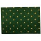 Dolls House Green with Gold Stars Rug Mat Miniature Flooring Accessory 1:12