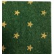 Dolls House Green with Gold Stars Rug Mat Miniature Flooring Accessory 1:12