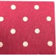 Dolls House Pink Rug with White Spots Miniature Flooring Accessory 1:12 Scale