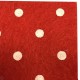 Dolls House Red with White Spots Rug Mat Miniature Flooring Accessory 1:12 Scale