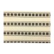 Dolls House White and Black Scandi Rug Miniature Flooring Accessory 1:12 Scale