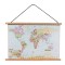 Dolls House Modern World Map Hanging Chart Study School Accessory