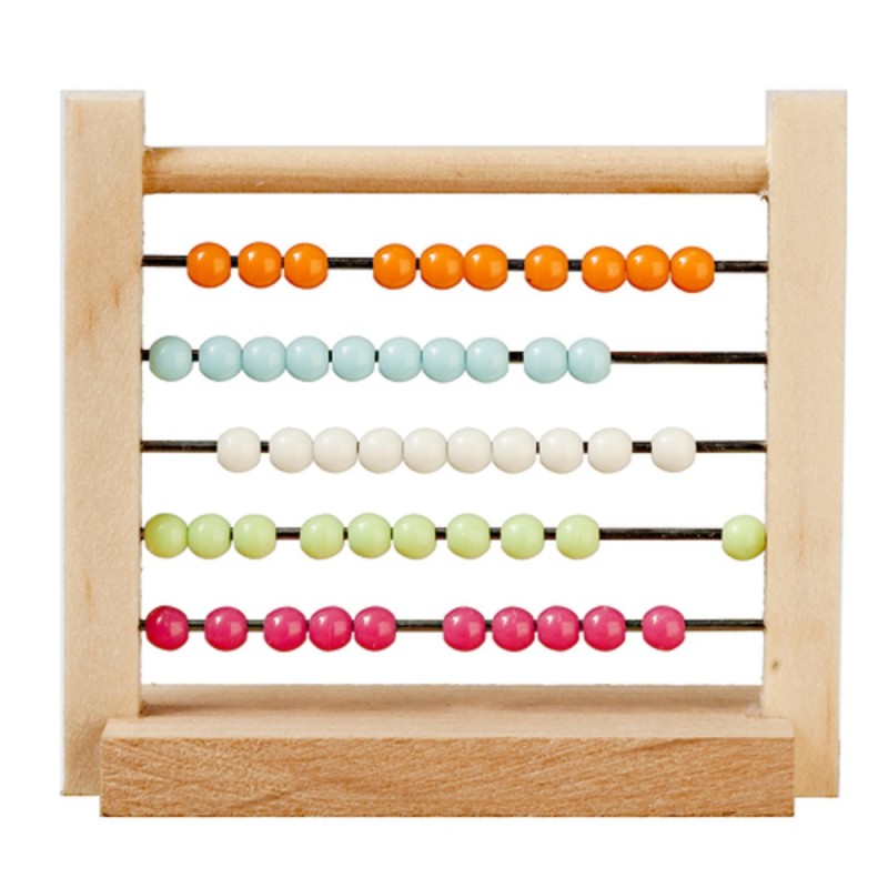 Dolls House Abacus Counting Frame 1:12 Nursery Toy School Accessory