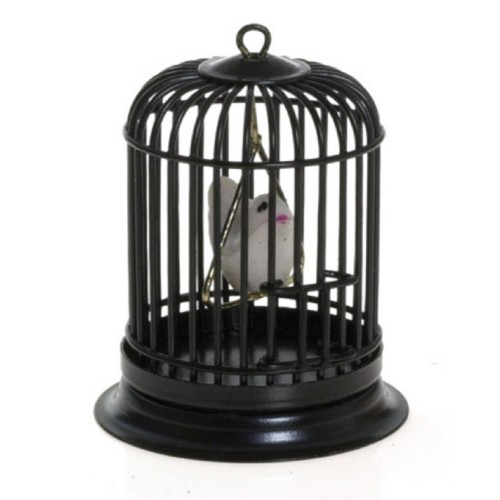 1:12 Scale Metal Bird Cage On A Stand Tumdee Dolls House Miniature Accessory 