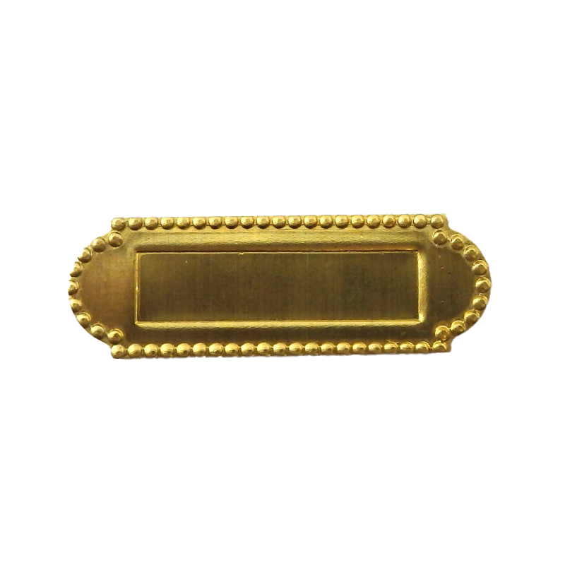 Dolls House Brass Mail Letter Box Miniature Fittings Door Furniture 