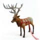 Melody Jane Dolls House Santa Reindeer Rudolph Miniature Christmas Stable Animal