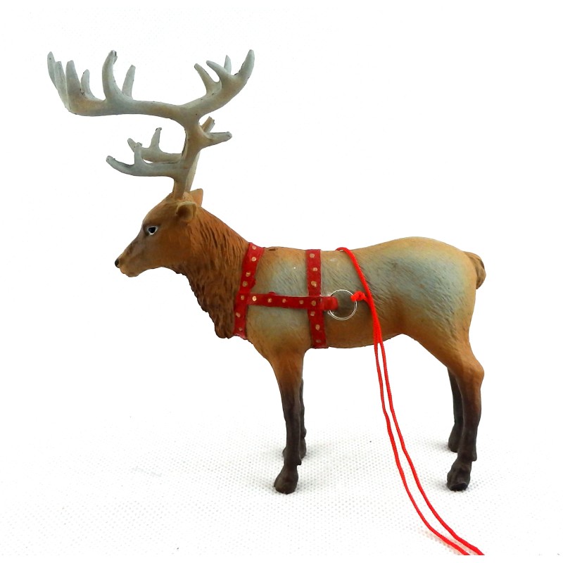 Dolls House Santa Reindeer Dancer Miniature Christmas Accessory Stable Animal 