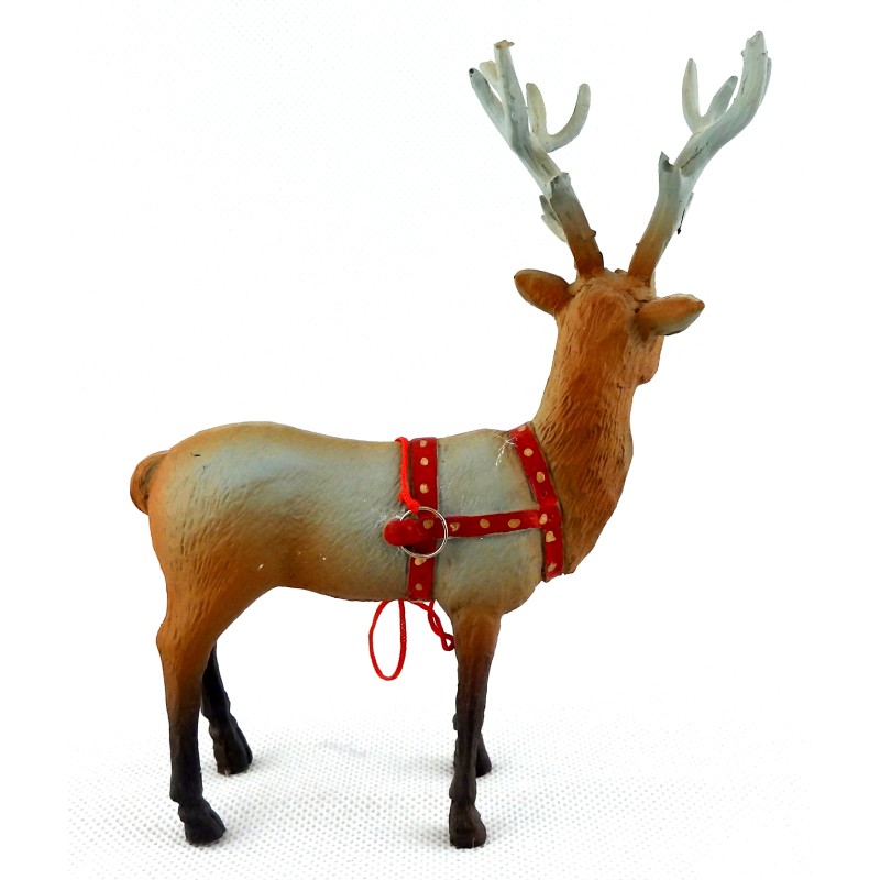 Dolls House Santa Reindeer Dancer Miniature Christmas Accessory Stable Animal