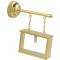 Dolls House Gold Brass Sign Wall Light for Shop or Pub Miniature LED Battery