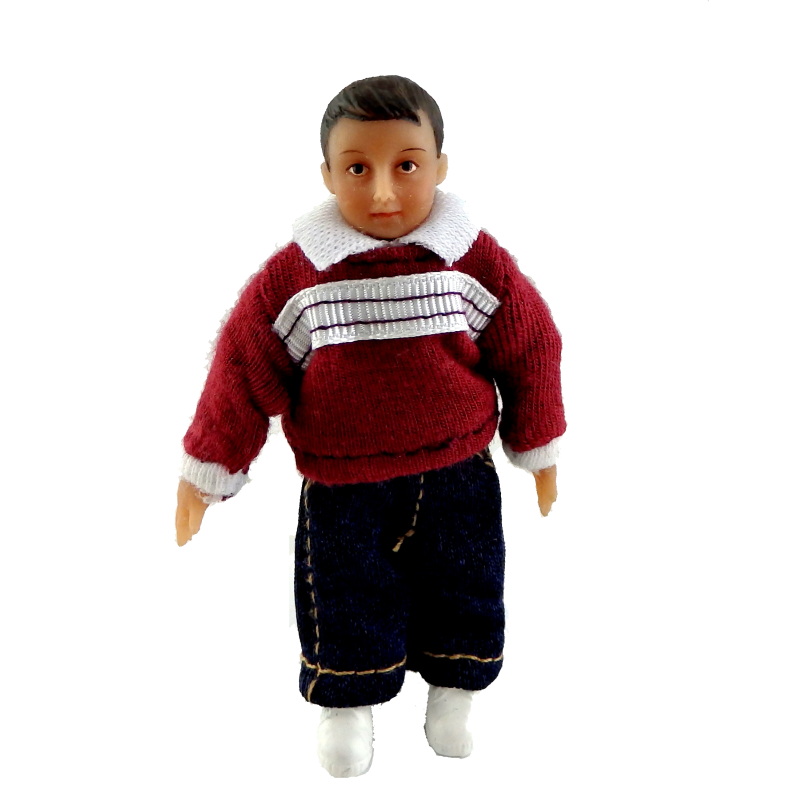 Dolls House Merry Meeting Modern Little Boy Andy Miniature 1:12 Scale People