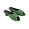 Dolls House Green Sandals Mules Ladies Shoes Miniature Shop Bedroom Accessory