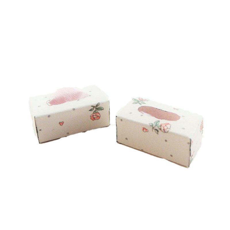 Dolls House 2 Tissue Boxes Miniature Bedroom Bathroom Accessory