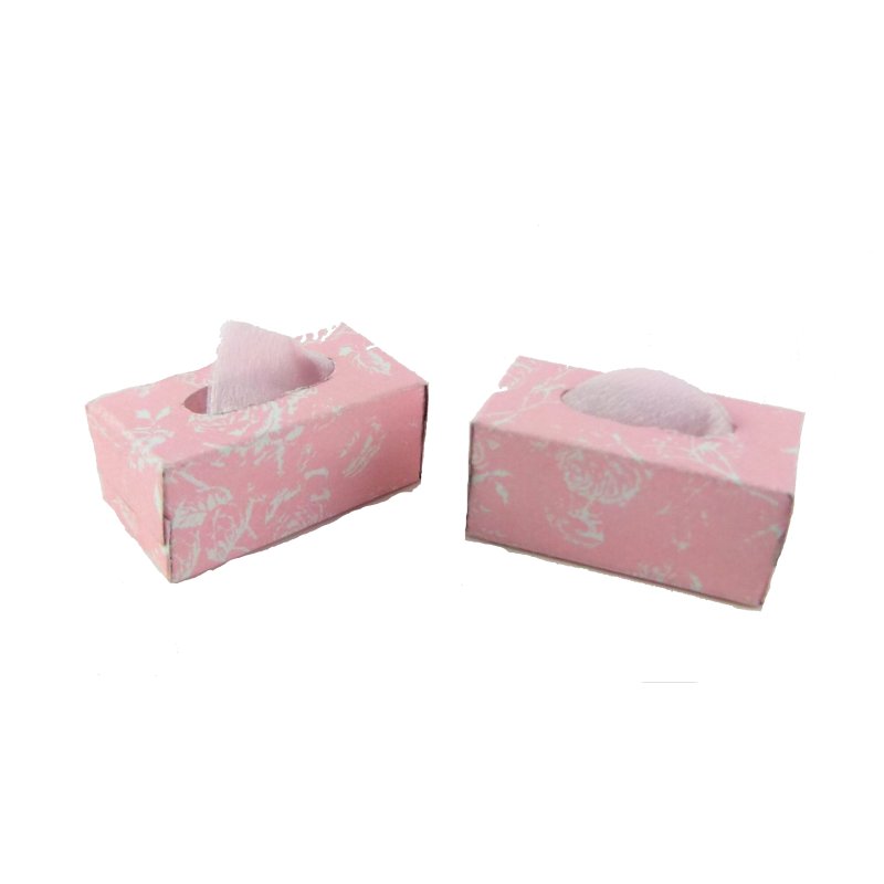 Dolls House 2 Tissue Boxes Miniature Bedroom Bathroom Accessory