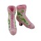 Dolls House Light Pink Victorian Boots Ladies Shoes 1:12 Shop Bedroom Accessory