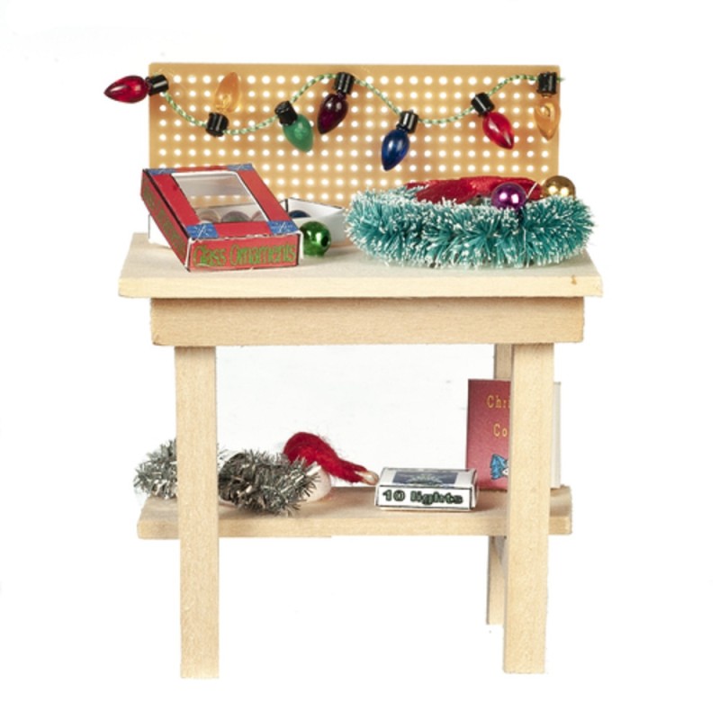 Dolls House Christmas Work Bench Santa's Workshop Toy Shop Furniture