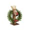 Dolls House Christmas Reindeer Decoration Wooden Garden House Ornament