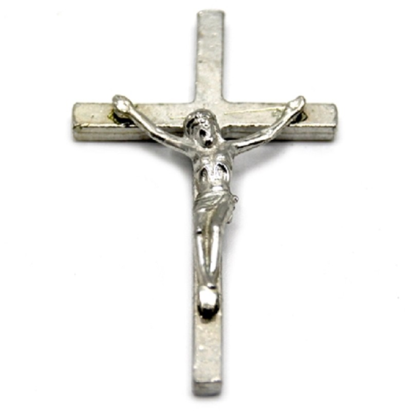 Dolls House Silver Crucifix Cross Miniature Religious Church 1:12 Accessory 