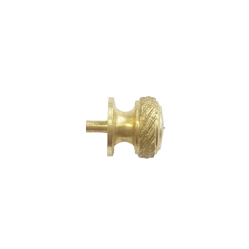 Dolls House Brass Door Knob Handle with Round Backplate Miniature Door Furniture