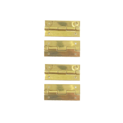 Dolls House Brass Butt Hinges 9mm x 19mm Miniature DIY Fixtures & Fittings