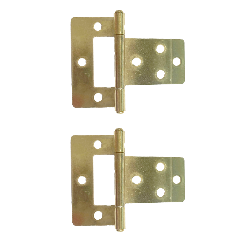 Dolls House Brass 10mm Cranked Hinges Miniature DIY Hardware Fixtures & Fittings