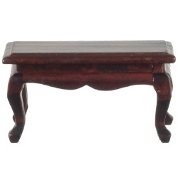 Dolls House Mahogany Coffee Table Victorian Miniature Living Room Furniture 1:24