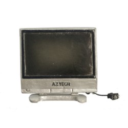 Dolls House Modern Wide Screen TV Television 1:48 Quarter Inch Scale