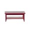 Dolls House Mahogany Retro Coffee Table with Shelf Modern Living Room Furniture 