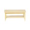  Dolls House Light Oak Retro Coffee Table with Shelf 1:12 Living Room Furniture 