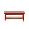 Dolls House Walnut Retro Coffee Table with Shelf Modern Living Room Furniture 