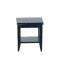 Dolls House Black Retro Side Table with Shelf Modern Living Room Furniture 