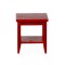 Dolls House Mahogany Retro Side Table with Shelf Modern Living Room Furniture 