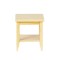 Dolls House Light Oak Retro Side Table with Shelf Modern Living Room Furniture