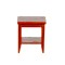 Dolls House Walnut Retro Side Table with Shelf Modern Living Room Furniture