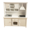 Dolls House White & Silver Complete Modern Kitchen Unit with Sink Oven Hob 1:12