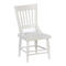Dolls House White Wooden Side Chair Miniature Kitchen Dining Furniture