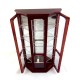 Dolls House Mahogany Mirrored China Cabinet Curio Shop Display Case Furniture