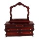 Dolls House Fancy Victorian Dressing Table Miniature Mahogany Bedroom Furniture