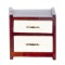 Dolls House Modern Bedside Chest Nightstand Mahogany White Bedroom Furniture