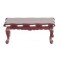 Dolls House Mahogany Scalloped Coffee Table Victorian 1:12 Living Room Furniture