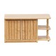 Dolls House Light Oak Centre Island Unit Miniature Kitchen Furniture